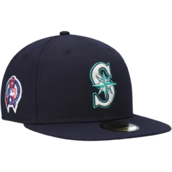 Men's Seattle Mariners New Era Navy 9/11 Memorial Side Patch 59FIFTY Fitted Hat