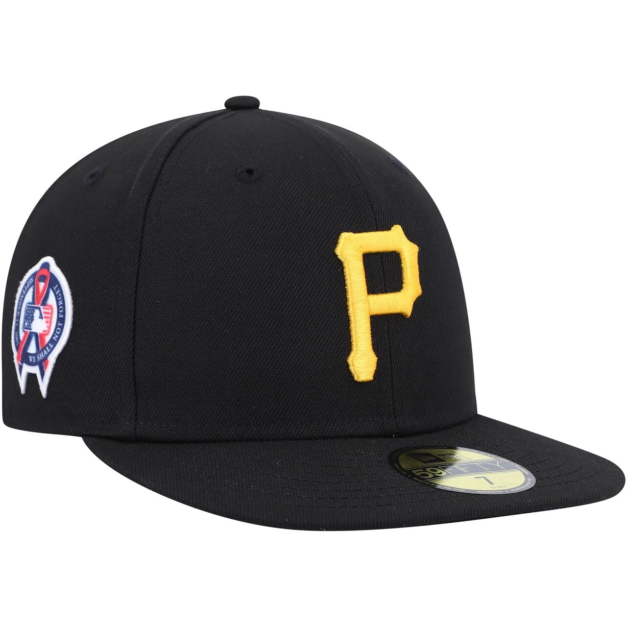 Men's Pittsburgh Pirates New Era Black 9/11 Memorial Side Patch 59FIFTY Fitted Hat 1 Men's Pittsburgh Pirates New Era Black 9/11 Memorial Side Patch 59FIFTY Fitted Hat