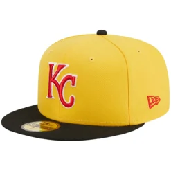Men's Kansas City Royals New Era Yellow/Black Grilled 59FIFTY Fitted Hat -BaseballCap Hub Store black kansas city royals grilled 59fifty fitted hat ss5 p 200006671pv 3u mndvd8cgaxbraaotilvev g00og6ripnjdy7226xyd