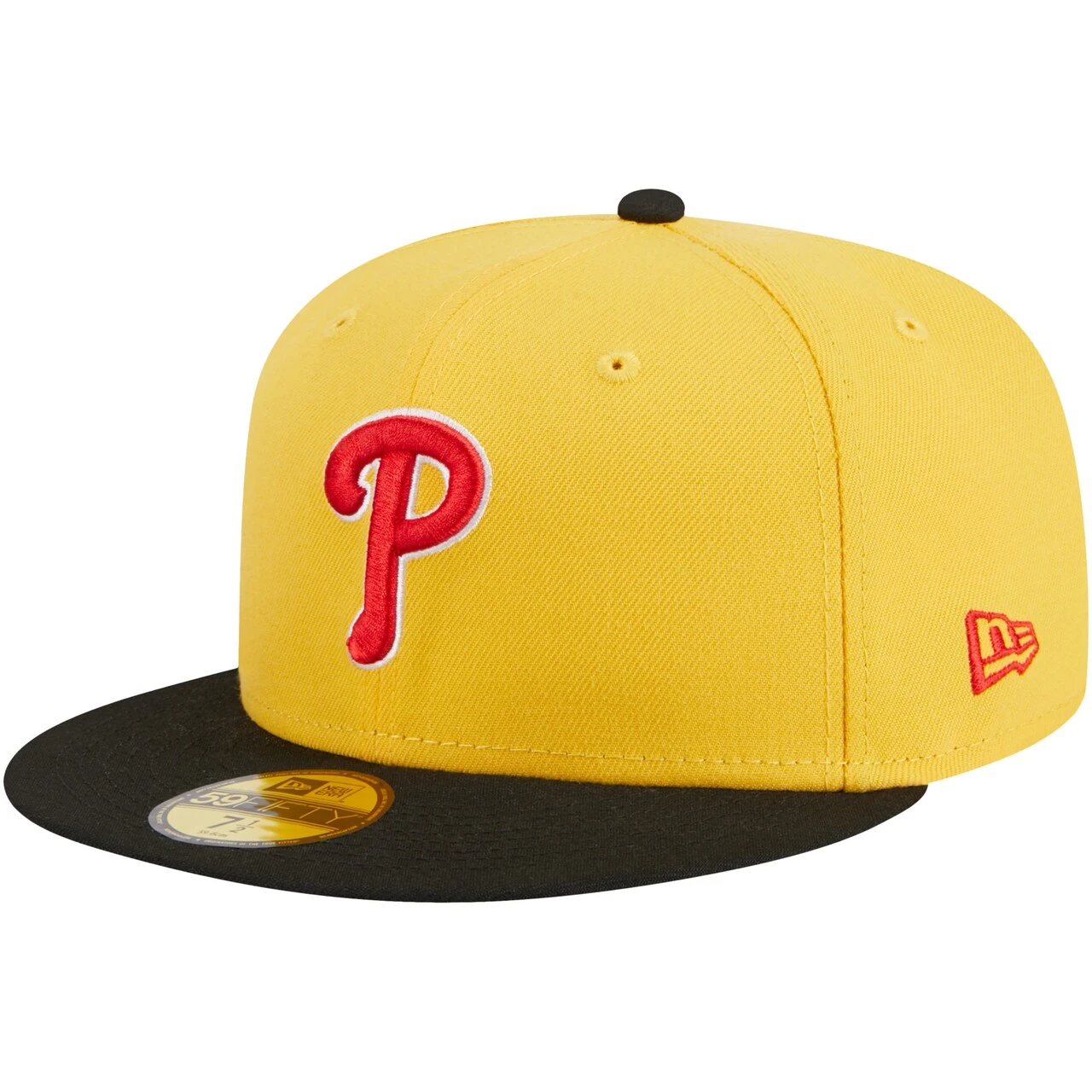 Men's Philadelphia Phillies New Era Yellow/Black Grilled 59FIFTY Fitted Hat 3 Men's Philadelphia Phillies New Era Yellow/Black Grilled 59FIFTY Fitted Hat - Image 3