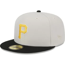 Men's Pittsburgh Pirates New Era Gray/Black World Class Back Patch 59FIFTY Fitted Hat