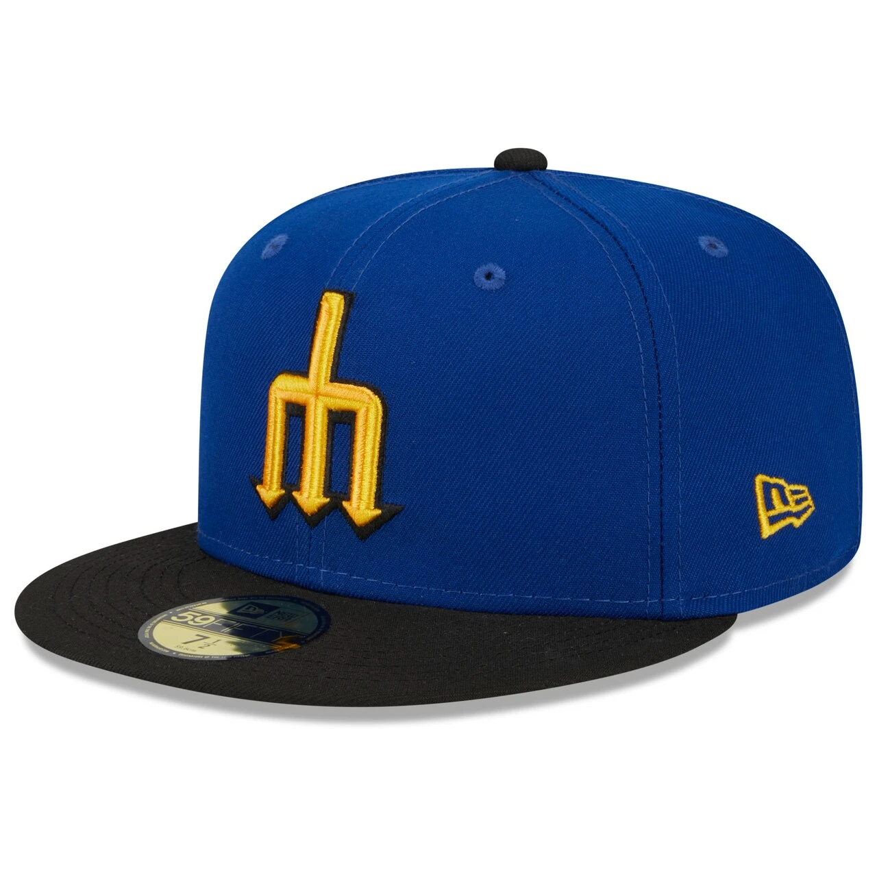 Men's Seattle Mariners New Era Royal/Black 2023 City Connect 59FIFTY Fitted Hat 1 Men's Seattle Mariners New Era Royal/Black 2023 City Connect 59FIFTY Fitted Hat