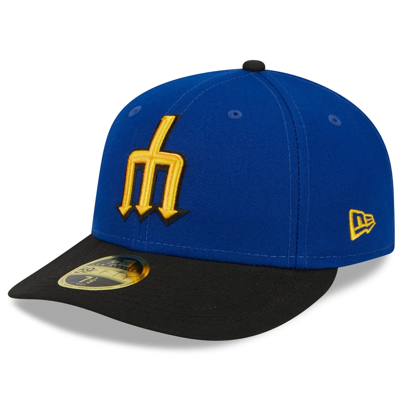 Men's Seattle Mariners New Era Royal/Black 2023 City Connect Low Profile 59FIFTY Fitted Hat 1 Men's Seattle Mariners New Era Royal/Black 2023 City Connect Low Profile 59FIFTY Fitted Hat