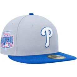 Men's Philadelphia Phillies New Era Gray/Blue Dolphin 59FIFTY Fitted Hat