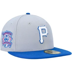 Men's Pittsburgh Pirates New Era Gray/Blue Dolphin 59FIFTY Fitted Hat