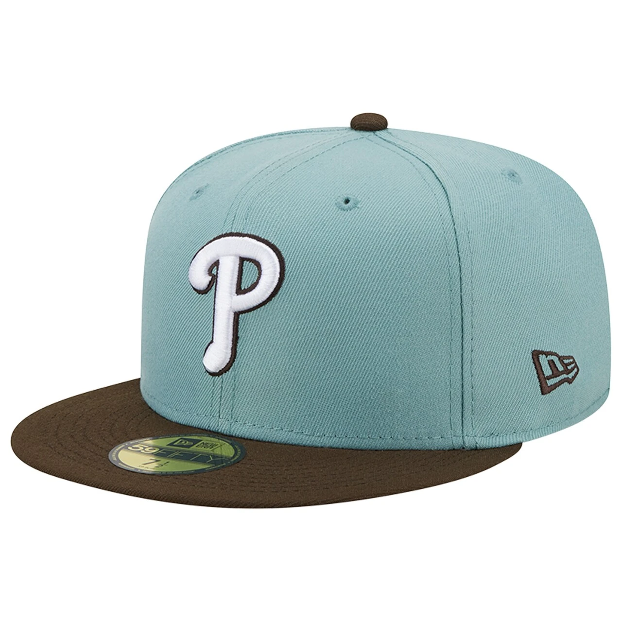Men's Philadelphia Phillies New Era Light Blue/Brown 1993 World Series Beach Kiss 59FIFTY Fitted Hat 3 Men's Philadelphia Phillies New Era Light Blue/Brown 1993 World Series Beach Kiss 59FIFTY Fitted Hat - Image 3