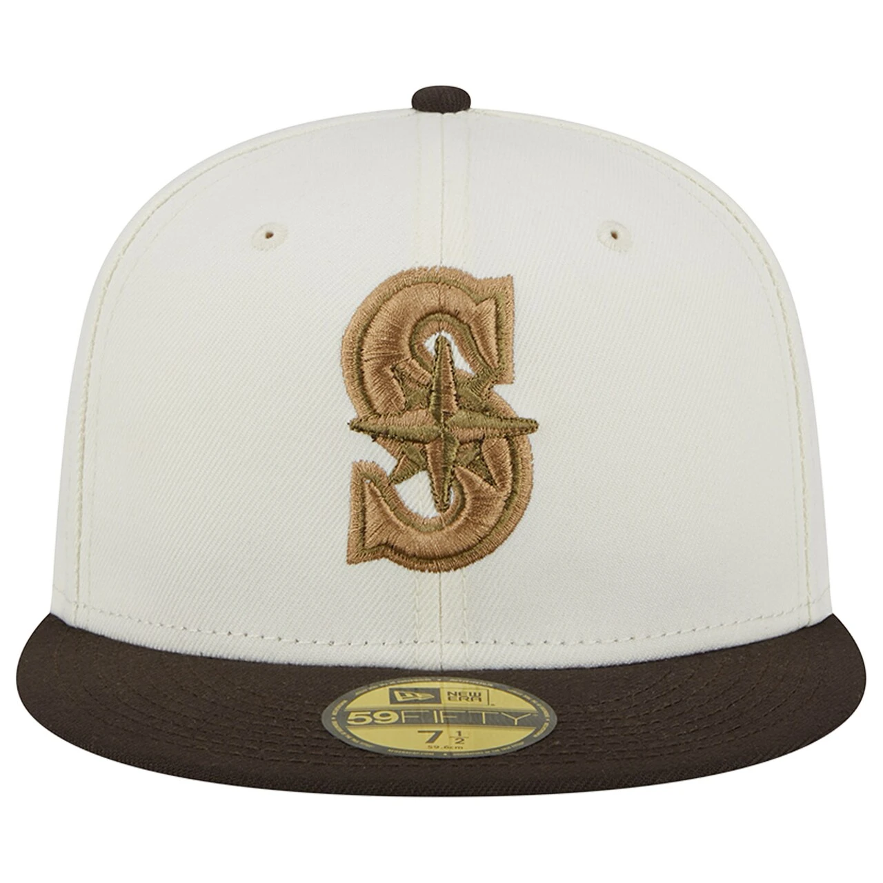 Men's Seattle Mariners New Era White/Brown 40th Team Anniversary 59FIFTY Fitted Hat 2 Men's Seattle Mariners New Era White/Brown 40th Team Anniversary 59FIFTY Fitted Hat - Image 2