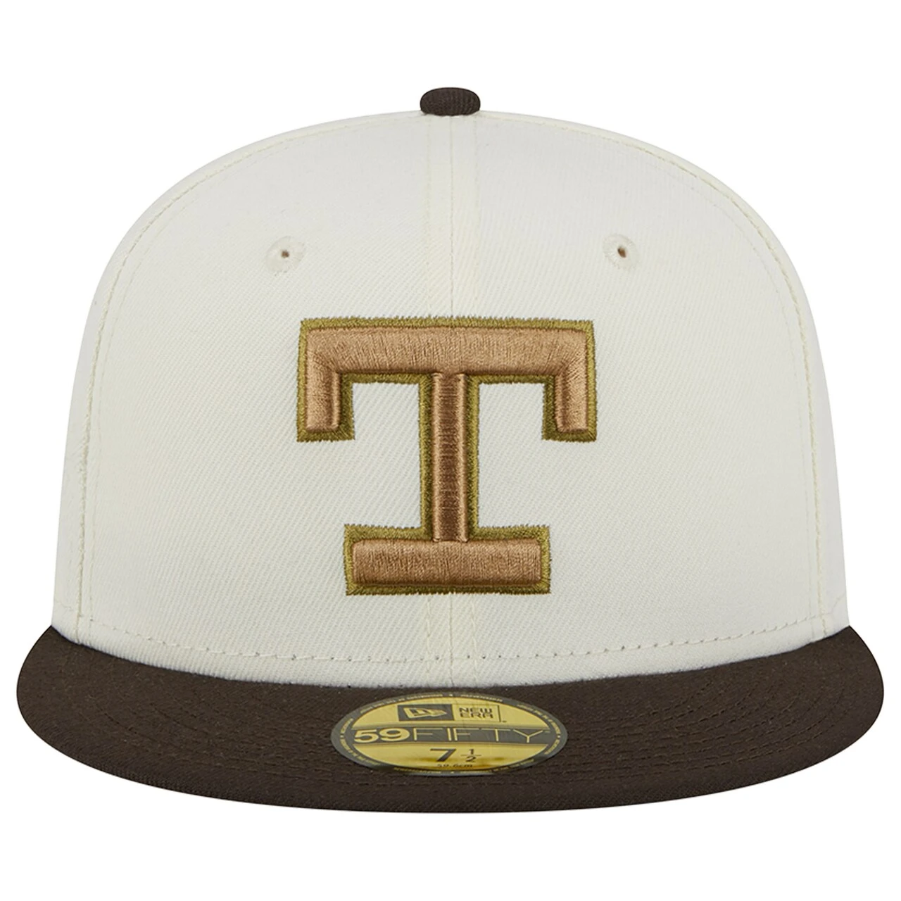Men's Texas Rangers New Era White/Brown Arlington Stadium 59FIFTY Fitted Hat 2 Men's Texas Rangers New Era White/Brown Arlington Stadium 59FIFTY Fitted Hat - Image 2
