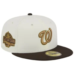Men's Washington Nationals New Era White/Brown 2018 MLB All-Star Game 59FIFTY Fitted Hat