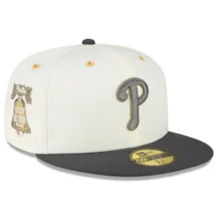 Men's Philadelphia Phillies New Era Cream/Charcoal 1952 MLB All-Star Game Chrome 59FIFTY Fitted Hat