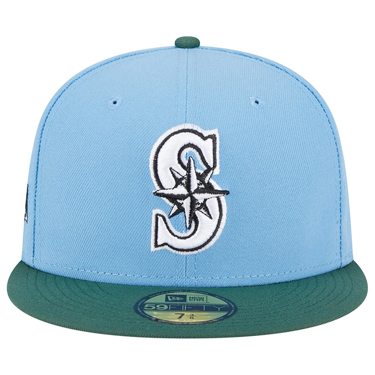 Men's Seattle Mariners New Era Sky Blue/Cilantro 2001 World Series 59FIFTY Fitted Hat 2 Men's Seattle Mariners New Era Sky Blue/Cilantro 2001 World Series 59FIFTY Fitted Hat - Image 2