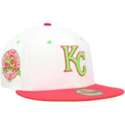 Men's Kansas City Royals New Era White/Coral 40th Anniversary Strawberry Lolli 59FIFTY Fitted Hat