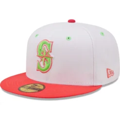 Men's Seattle Mariners New Era White/Coral 25th Anniversary Strawberry Lolli 59FIFTY Fitted Hat -BaseballCap Hub Store coral seattle mariners 25th anniversary strawberry lolli 59fifty fitted hat ss5 p 4770944pv 3u 4ibcfkbeqlxzadrhw6qqv o8h72ihmquxuucoedwb5