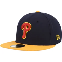 Men's Philadelphia Phillies New Era Navy/Gold Primary Logo 59FIFTY Fitted Hat -BaseballCap Hub Store gold philadelphia phillies primary logo 59fifty fitted hat ss5 p 4937487pv 3u v3mvhvnipybqw2mdunkbv ceafgnziznvfimsazmgu