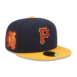 Men's Pittsburgh Pirates New Era Navy/Gold Primary Logo 59FIFTY Fitted Hat