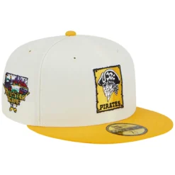 Men's Pittsburgh Pirates New Era Stone/Gold Retro 59FIFTY Fitted Hat