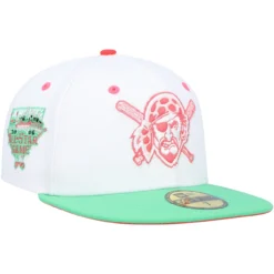 Men's Pittsburgh Pirates New Era White/Green Watermelon Lolli 59FIFTY Fitted Hat