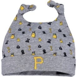 Infant Pittsburgh Pirates New Era Heather Gray Critter Cuffed Knit Hat