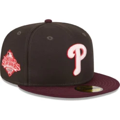 Men's Philadelphia Phillies New Era Brown/Maroon Chocolate Strawberry 59FIFTY Fitted Hat
