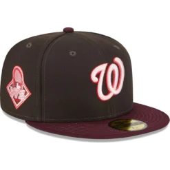 Front Page 36 Men's Washington Nationals New Era Brown/Maroon Chocolate Strawberry 59FIFTY Fitted Hat