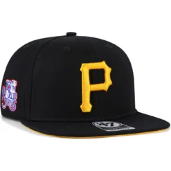 Men's Pittsburgh Pirates '47 Black 1979 World Series Sure Shot Captain Snapback Hat
