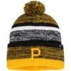Men's Pittsburgh Pirates '47 Black Northward Cuffed Knit Hat With Pom
