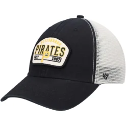 Men's Pittsburgh Pirates '47 Black Penwald Clean Up Trucker Snapback Hat