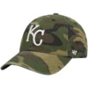 Men's Kansas City Royals '47 Camo Team Clean Up Adjustable Hat