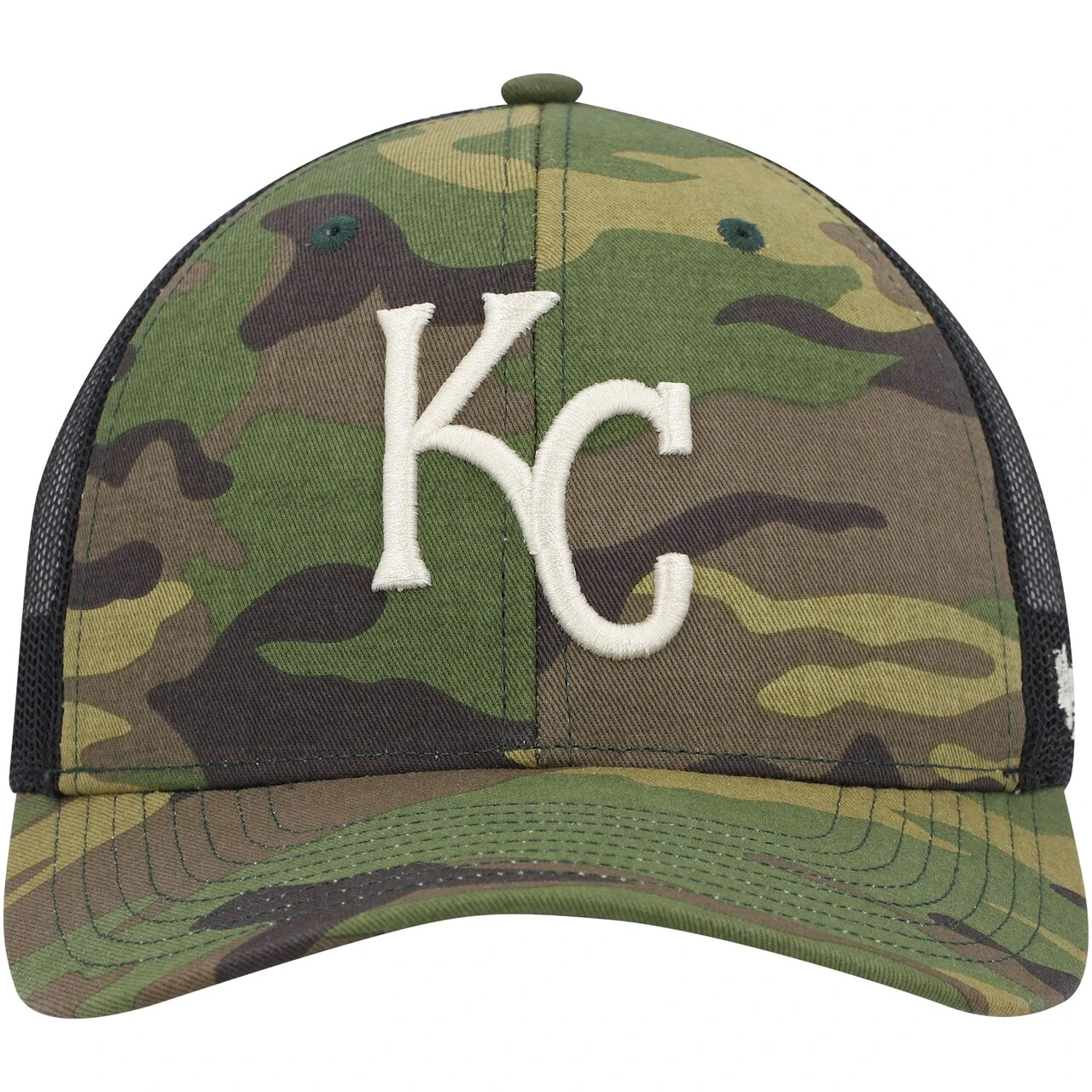 Men's Kansas City Royals '47 Camo Trucker Snapback Hat 2 Men's Kansas City Royals '47 Camo Trucker Snapback Hat - Image 2