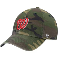 Men's Washington Nationals '47 Camo Team Clean Up Adjustable Hat