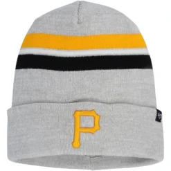Men's Pittsburgh Pirates '47 Gray Monhegan Cuffed Knit Hat