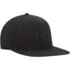 Men's Kansas City Royals '47 Black On Black Sure Shot Captain Snapback Hat
