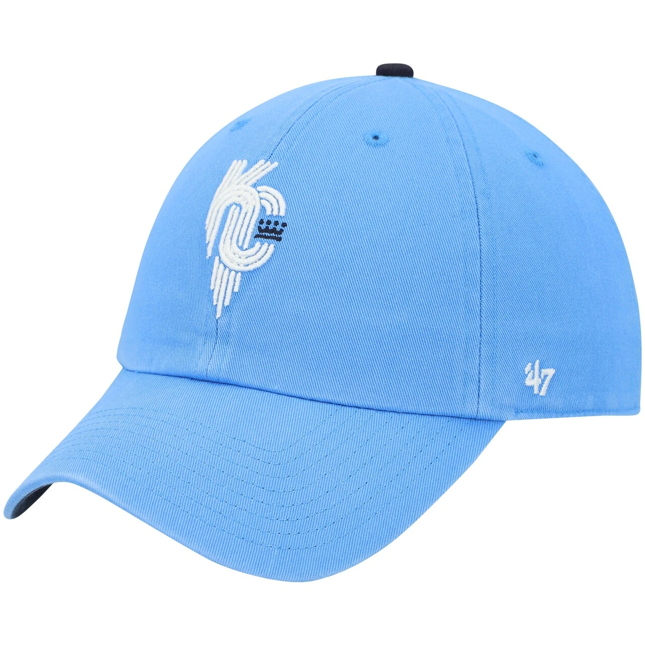 Men's Kansas City Royals '47 Light Blue Area Code City Connect Clean Up Adjustable Hat 3 Men's Kansas City Royals '47 Light Blue Area Code City Connect Clean Up Adjustable Hat - Image 3