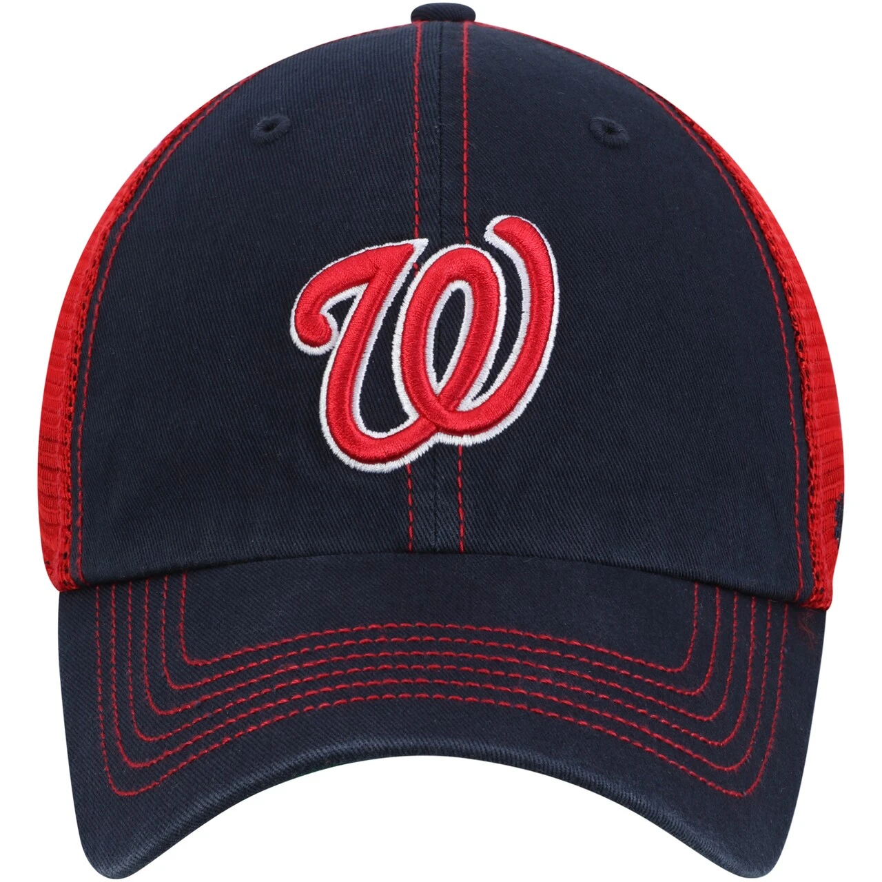 Men's Washington Nationals '47 Navy Trawler Clean Up Trucker Hat 2 Men's Washington Nationals '47 Navy Trawler Clean Up Trucker Hat - Image 2