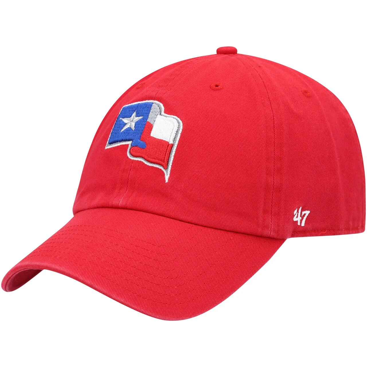 Men's Texas Rangers '47 Red Clean Up Team Adjustable Hat 1 Men's Texas Rangers '47 Red Clean Up Team Adjustable Hat