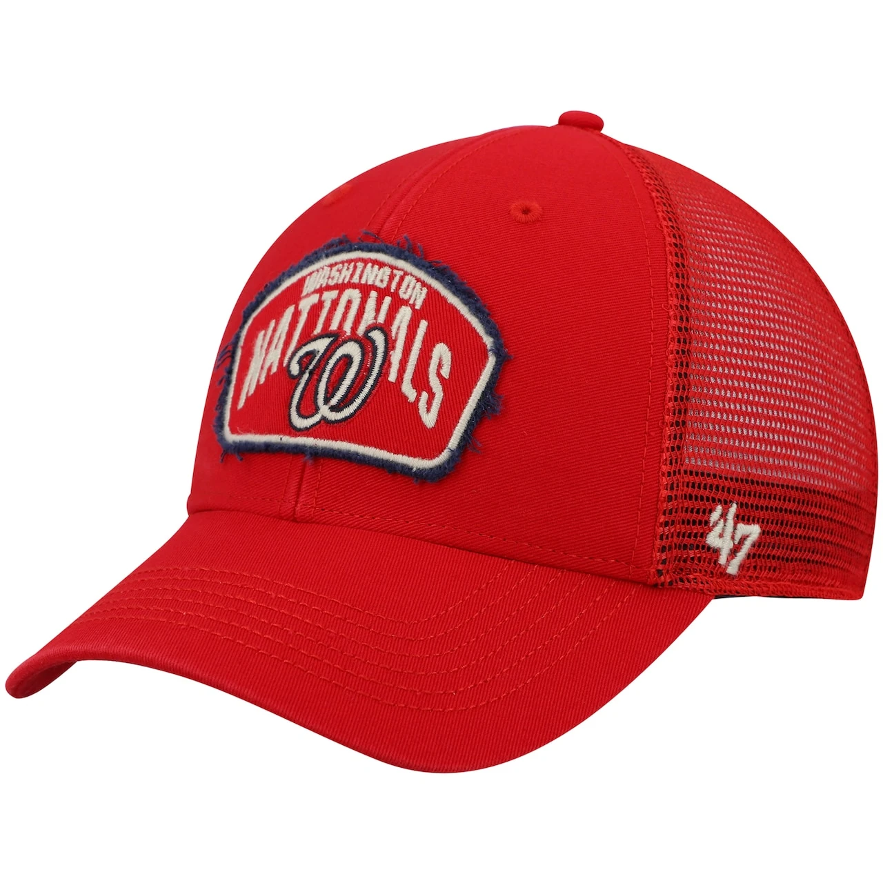 Men's Washington Nationals '47 Red Cledus MVP Trucker Snapback Hat 1 Men's Washington Nationals '47 Red Cledus MVP Trucker Snapback Hat
