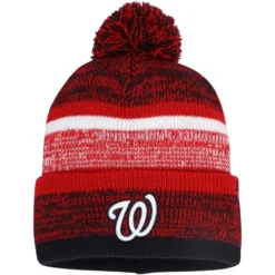 Men's Washington Nationals '47 Red Northward Cuffed Knit Hat With Pom