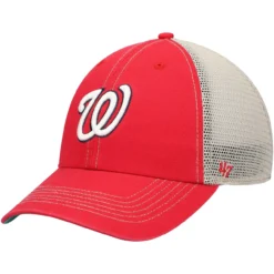 Front Page 30 Men's Washington Nationals '47 Red Trawler Clean Up Trucker Snapback Hat