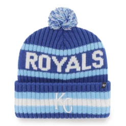 Men's Kansas City Royals '47 Royal Bering Cuffed Knit Hat With Pom