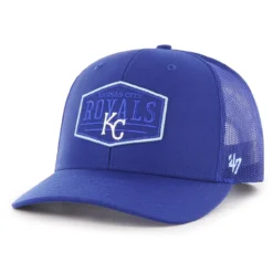 Men's Kansas City Royals '47 Royal Ridgeline Tonal Patch Trucker Adjustable Hat