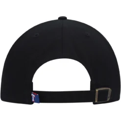 Men's Texas Rangers '47 Black On Black Logo Clean Up Adjustable Hat -BaseballCap Hub Store mens 47 texas rangers black on black logo clean up adjustable hat pi4701000 altimages ff 4701694 3b5d99491b1ca903b213alt4 full