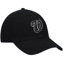 Men's Washington Nationals '47 Black On Black Logo Clean Up Adjustable Hat 6 Men's Washington Nationals '47 Black On Black Logo Clean Up Adjustable Hat -BaseballCap Hub Store mens 47 washington nationals black on black logo clean up adjustable hat pi4701000 altimages ff 4701684 384c82bcce73dd8d789aalt3 full