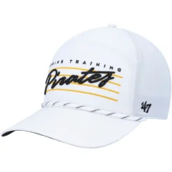 Men's Pittsburgh Pirates '47 White Downburst Hitch Snapback Hat
