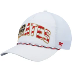 Men's Pittsburgh Pirates '47 White Flag Flutter Hitch Snapback Hat