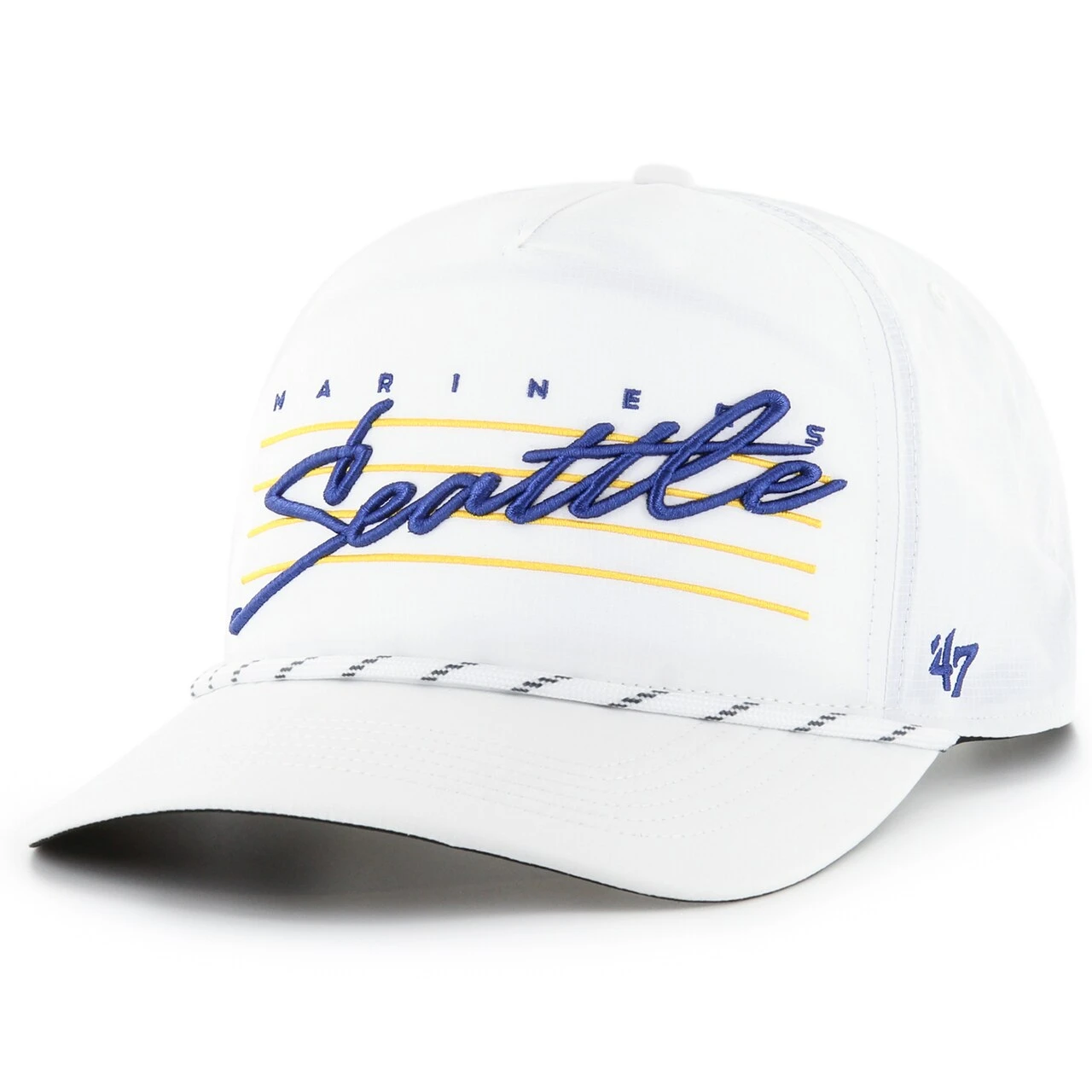 Men's Seattle Mariners '47 White 2023 City Connect Downburst Hitch Adjustable Hat 1 Men's Seattle Mariners '47 White 2023 City Connect Downburst Hitch Adjustable Hat