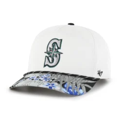 Men's Seattle Mariners '47 White Dark Tropic Hitch Snapback Hat