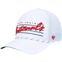 Men's Washington Nationals '47 White Downburst Hitch Snapback Hat