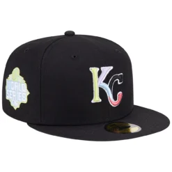 Men's Kansas City Royals New Era Black Multi-Color Pack 59FIFTY Fitted Hat