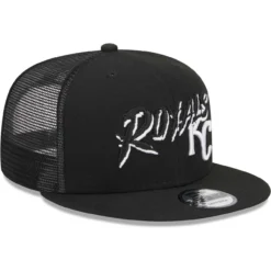 Men's Kansas City Royals New Era Black Street Trucker 9FIFTY Snapback Hat