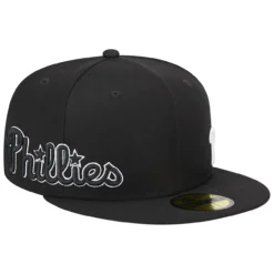 Men's Philadelphia Phillies New Era Black Jersey 59FIFTY Fitted Hat